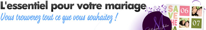 Pour tous vos préparatifs de mariage personnalisés ! 