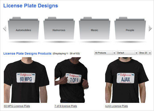 Vendez par catégorie de section